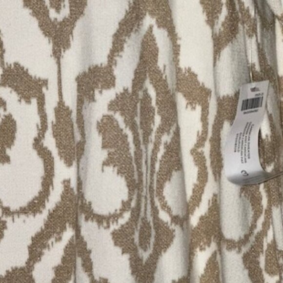 Women's Damask‎ Knit Cardigan, Ecru/Gold, by Chico's - Picture 5 of 8